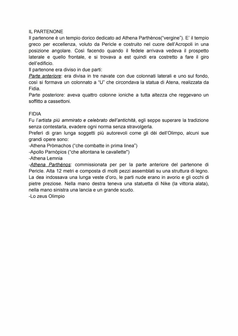 LA PRIMA ETA' CLASSICA
480 a.C. passaggio dall'età arcaica all'età classica.
L'età classica si divide in:prima classicità (V secolo) e secon