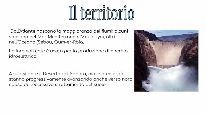 4
2-3
Il Marocco Il Marocco
Il Marocco è un paese dell'Africa
nord-orientale; confina a est e a
sud-est con l'Algeria, a Sud con il
Sahara O