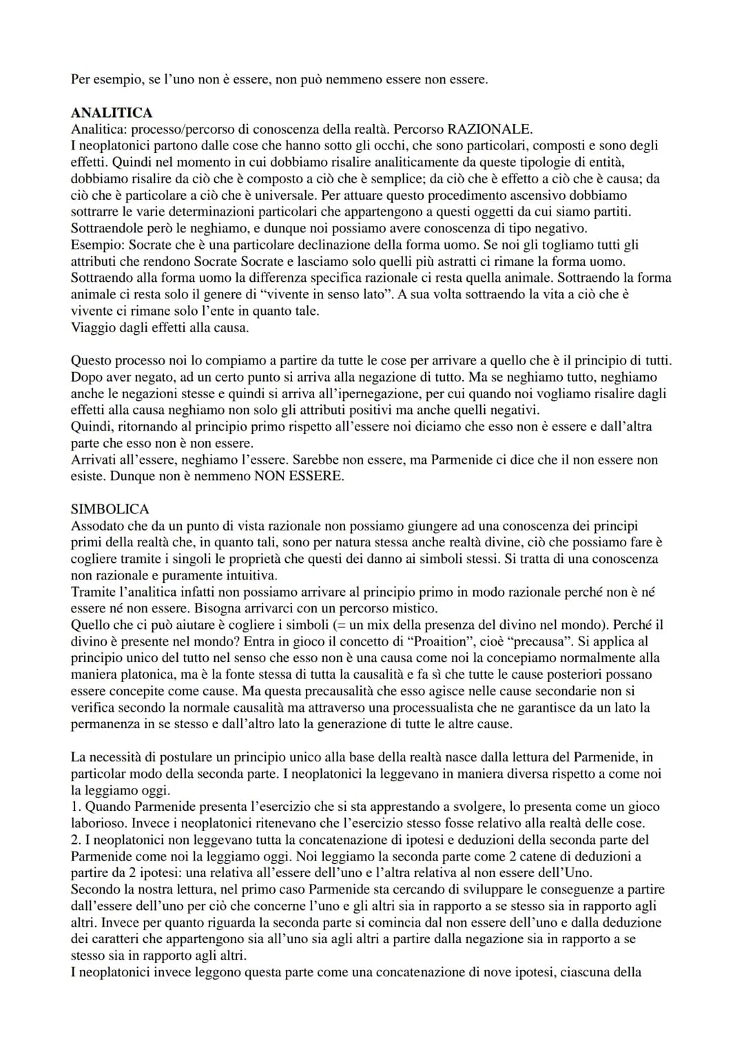 NEOPLATONISMO
Etichettiamo come "neoplatonici" una sequela di pensatori che partono da Plotino (III sec. d.C.) fino a
degli epigoni Alessand