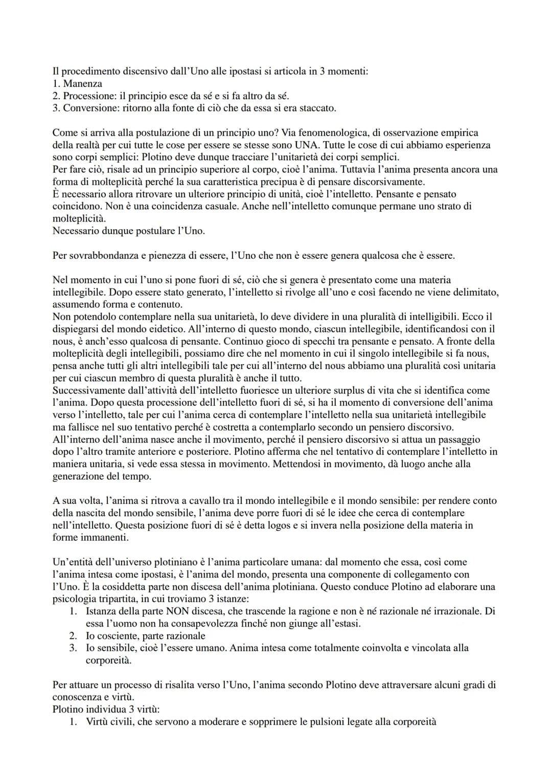 NEOPLATONISMO
Etichettiamo come "neoplatonici" una sequela di pensatori che partono da Plotino (III sec. d.C.) fino a
degli epigoni Alessand