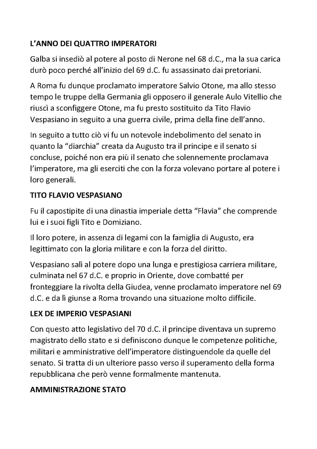 La Dinastia Flavia: Riassunto e Curaosità dei Imperatori Vespasiano e Tito
