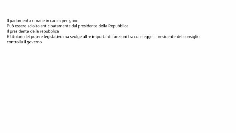 Il Parlamento Che cos'è il
parlamento
Il parlamento : È un organo che viene eletto dal popolo
Che è formato da due camere : segnato della
re