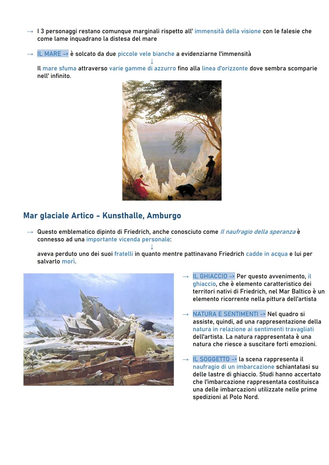 # CASPAR DAVID FRIEDRICH (1774-1840)

Friedrich nasce nel 1774 in una cittadina tedesca sulle rive del Mar Baltico.
Sesto di 10 figli di un 