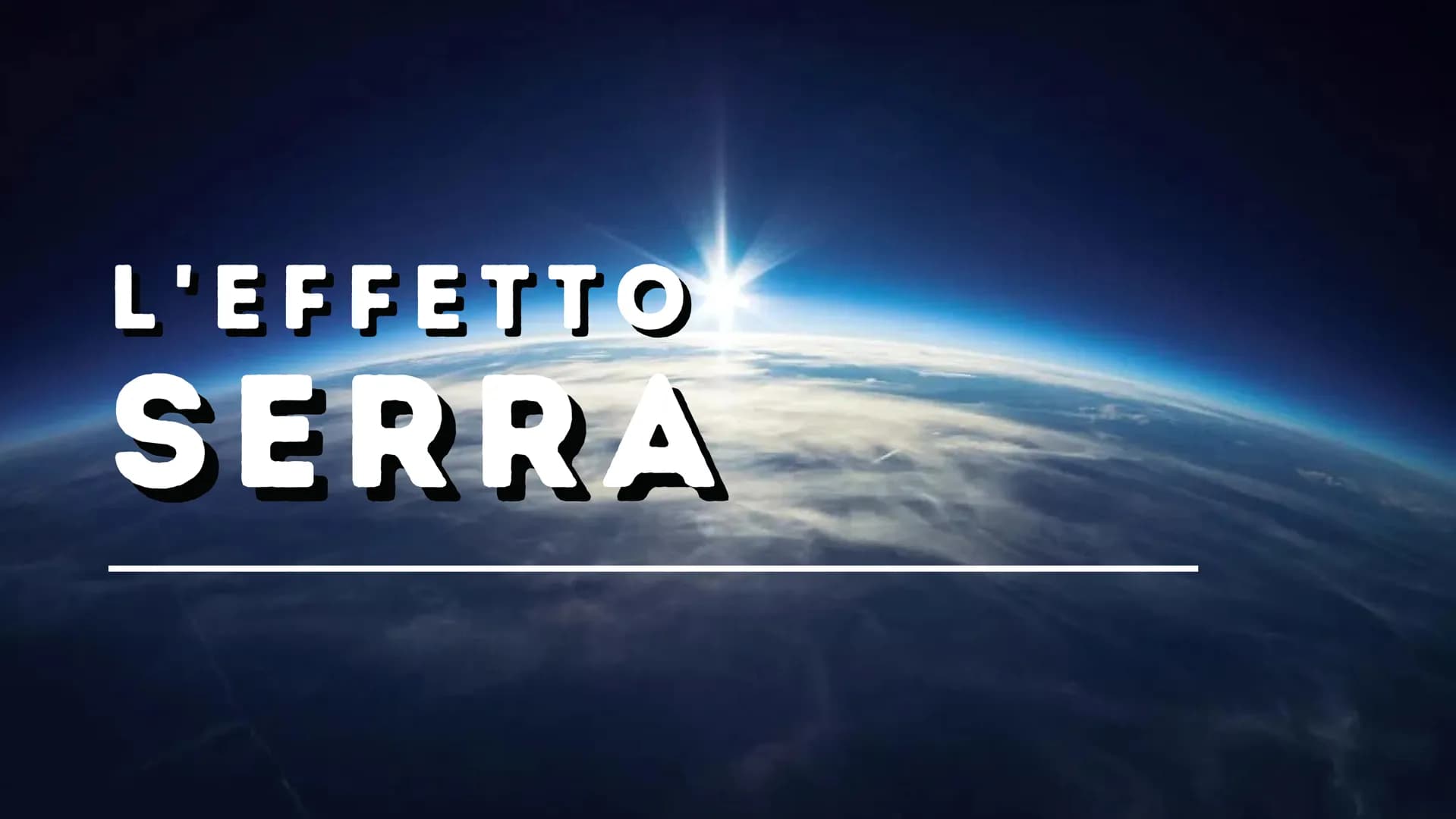 L'EFFETTO
SERRA CHE COS'È
L'EFFETTO SERRA
L'effetto serra è la capacità
dell'atmosfera di trattenere il
calore in uscita della Terra.
K Sun
