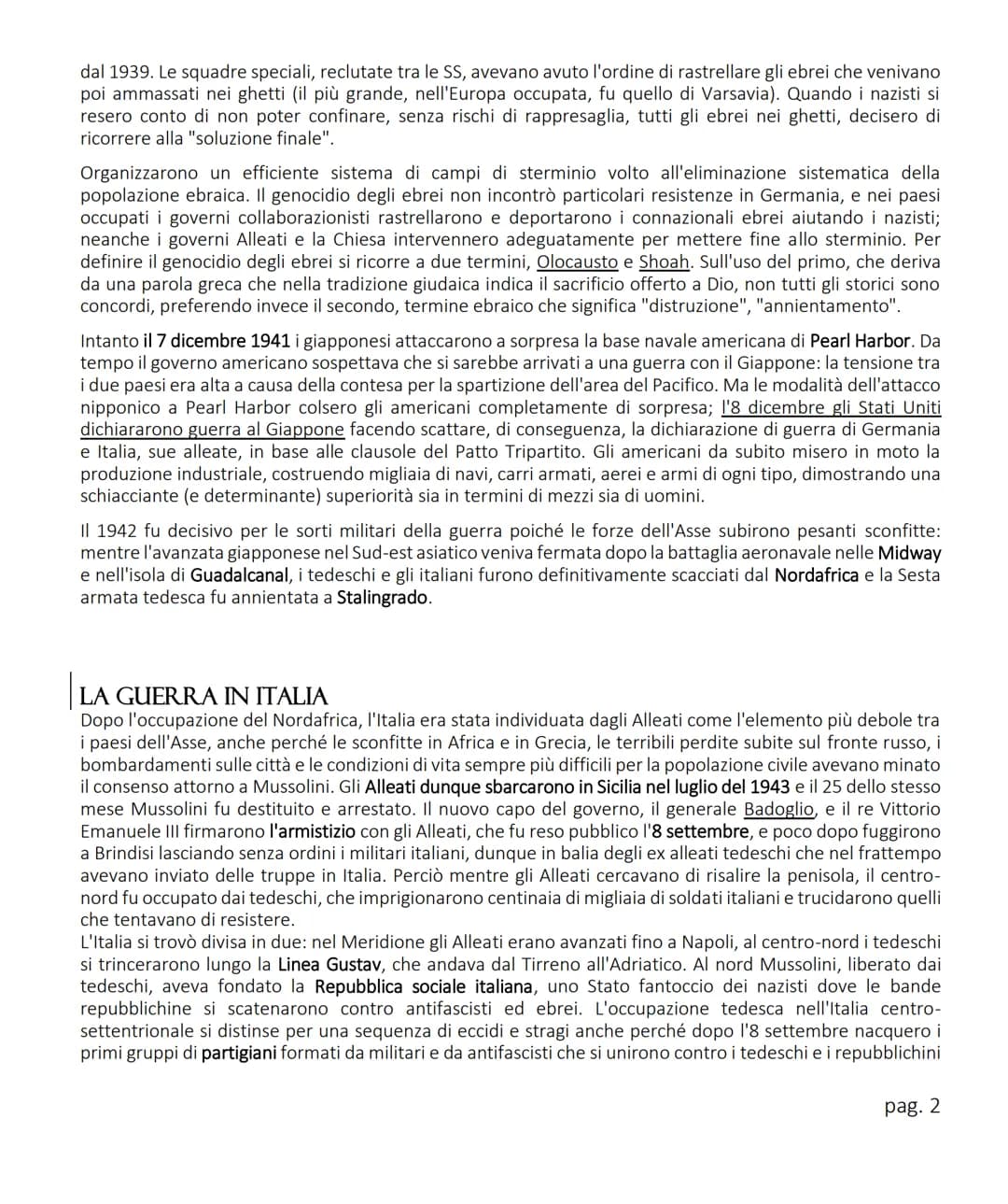 | LO SCOPPIO DELLA SECONDA GUERRA MONDIALE
Alla fine degli anni Trenta la politica aggressiva della Germania nazista rappresentava una minac