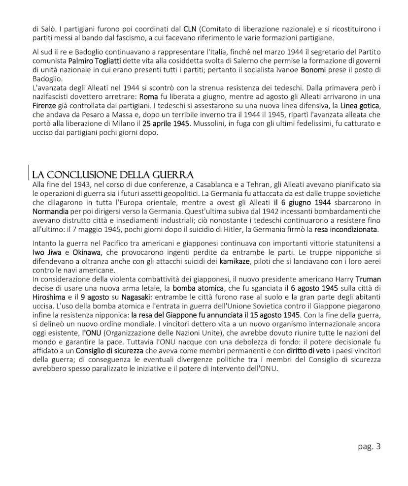 | LO SCOPPIO DELLA SECONDA GUERRA MONDIALE
Alla fine degli anni Trenta la politica aggressiva della Germania nazista rappresentava una minac