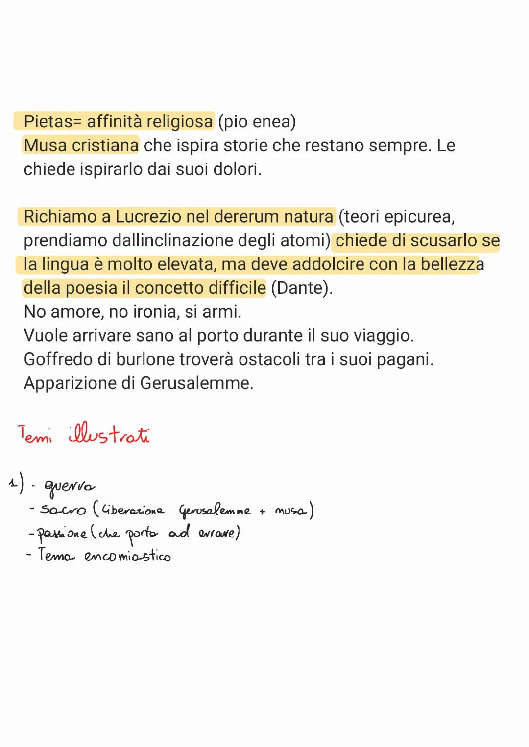 Proemio Gerusalemme Liberata - Tasso