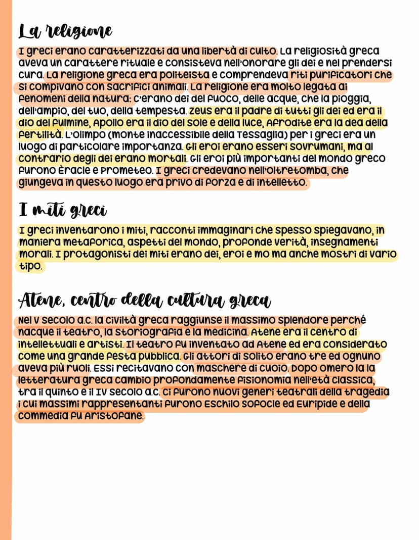 La civiltà greca
Nel 5° sec. a.c il modello della democrazia Ateniese fu
preso da esempio per le città vicine. Alla democrazia si
opponeva i