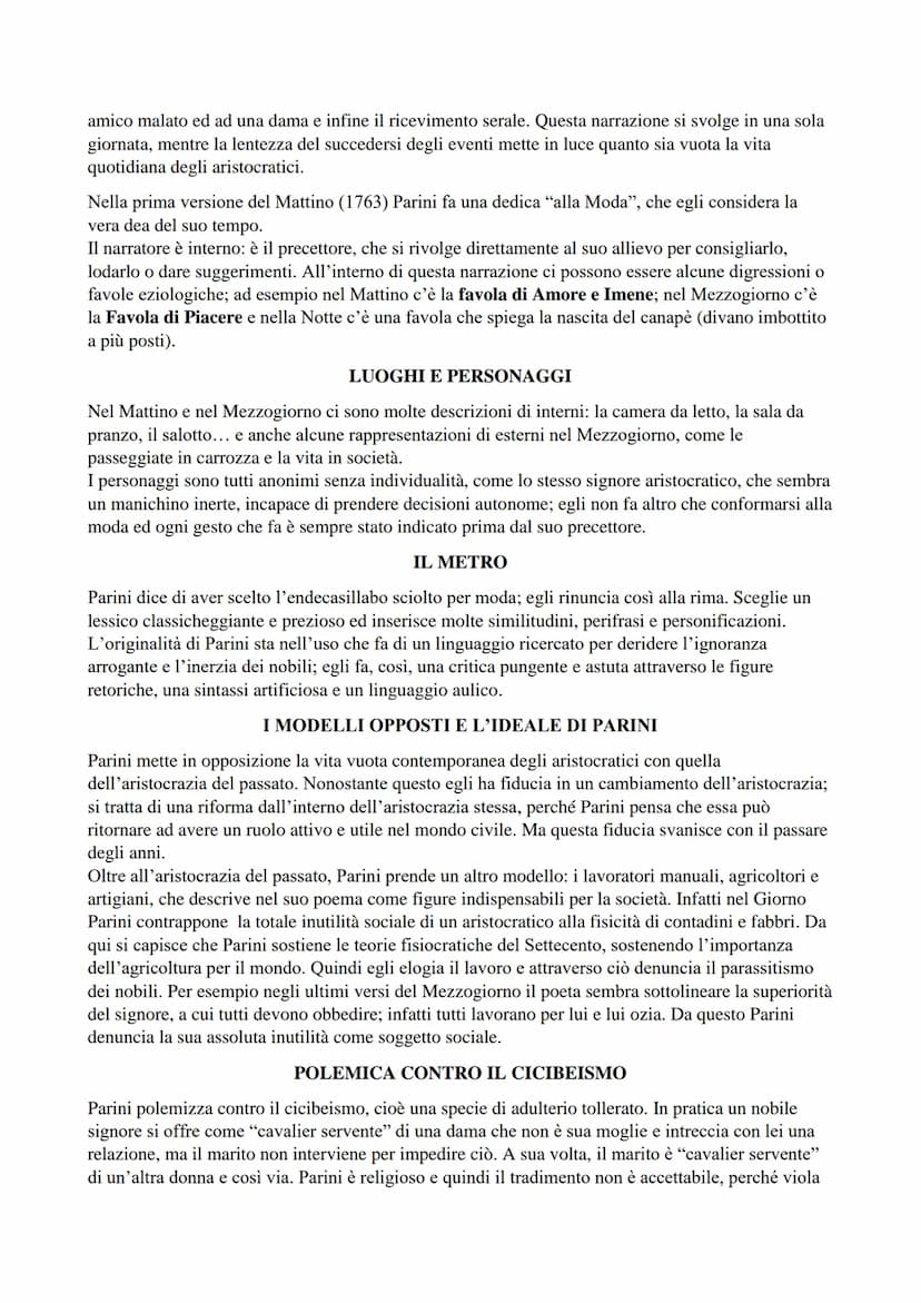 GIUSEPPE PARINI
Parini è poeta, insegnante e promotore di riforme, pronto a collaborare con i governi per il
rinnovamento culturale e artist