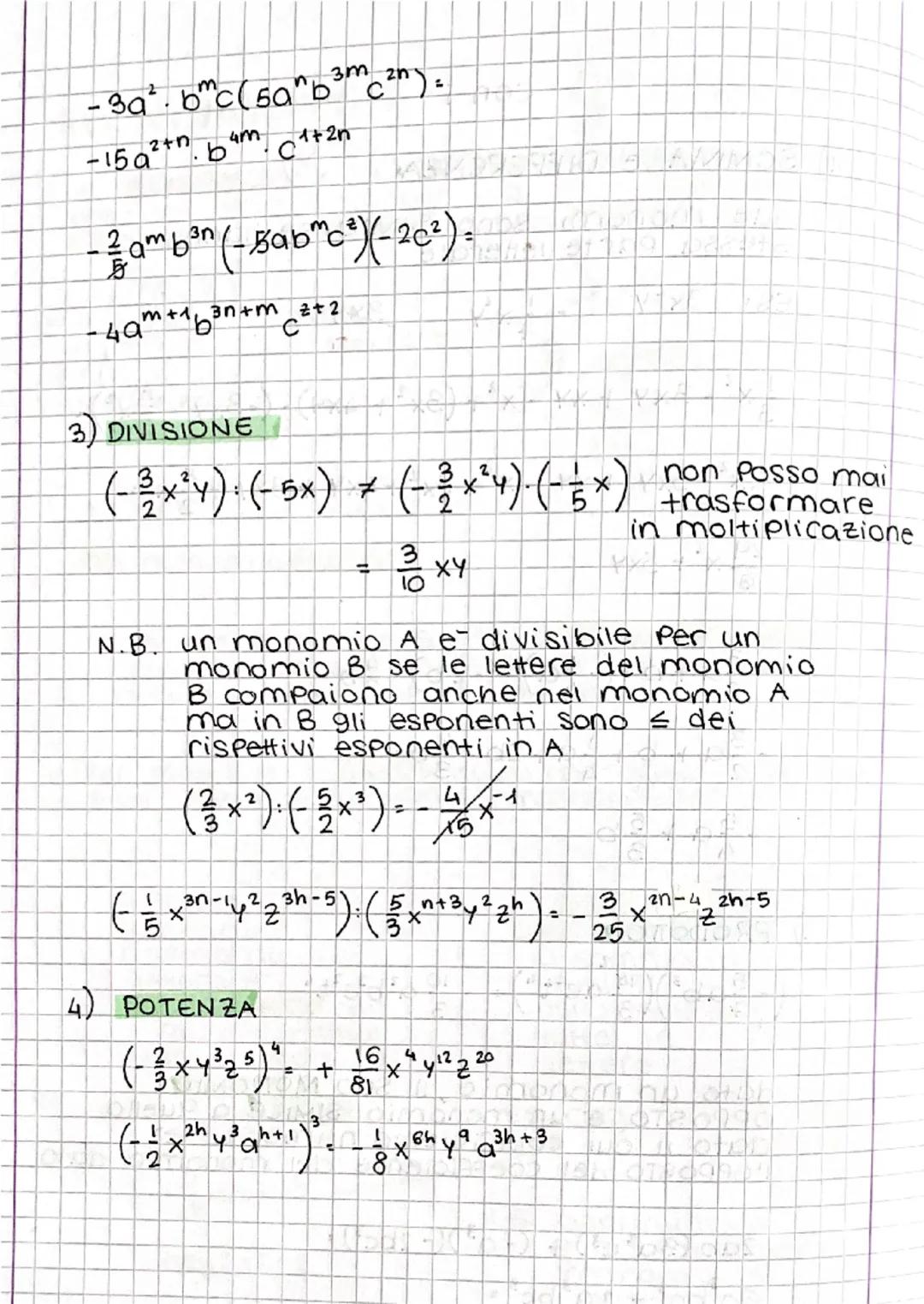 # ΜΟΝΟΜΙ

un MONOMIO e una espressione letterale che
contiene solo il Prodotto tra valori NUMERICI
e
LETTERE il cui esponente e un NUMERO NA