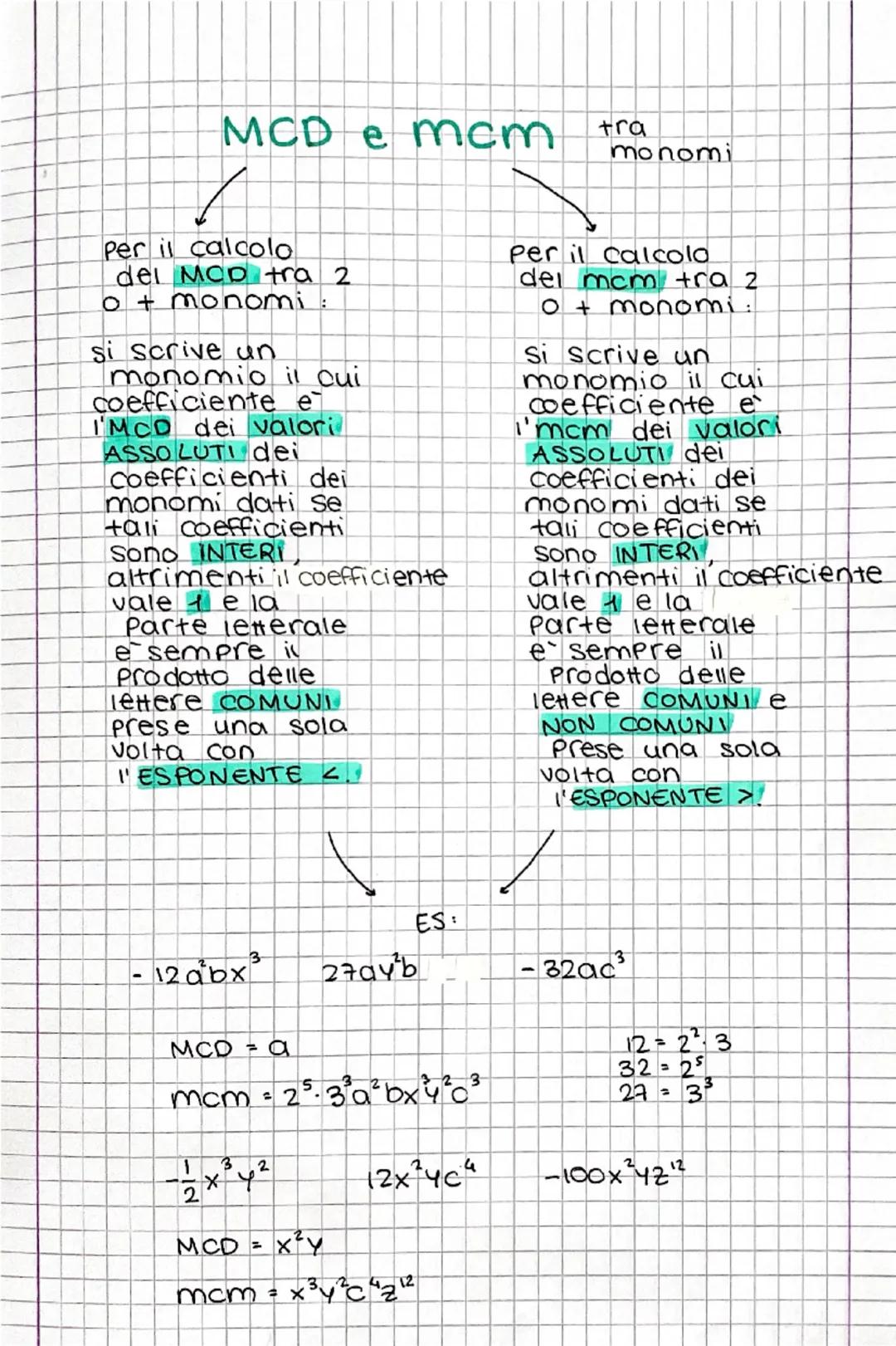 # ΜΟΝΟΜΙ

un MONOMIO e una espressione letterale che
contiene solo il Prodotto tra valori NUMERICI
e
LETTERE il cui esponente e un NUMERO NA