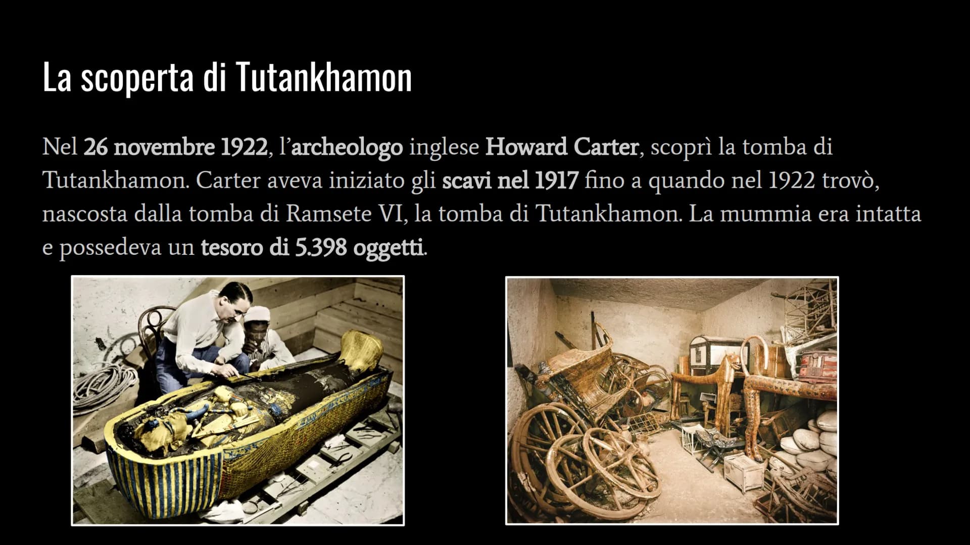 La Valle dei Re
Tutankhamon Chi era Tutankhamon?
Tutankhamon era un giovane Faraone della XVIII dinastia. Era un sovrano molto
giovane ed è 