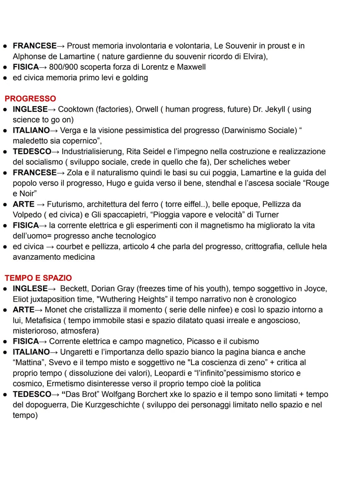 NUCLEI TEMATICI - COLLEGAMENTI INTERDISCIPLINARI
NATURA, UOMO E CIVILTÀ
• ITALIANO→ Leopardi, pessimismo storico e cosmico; "L'infinito", e 