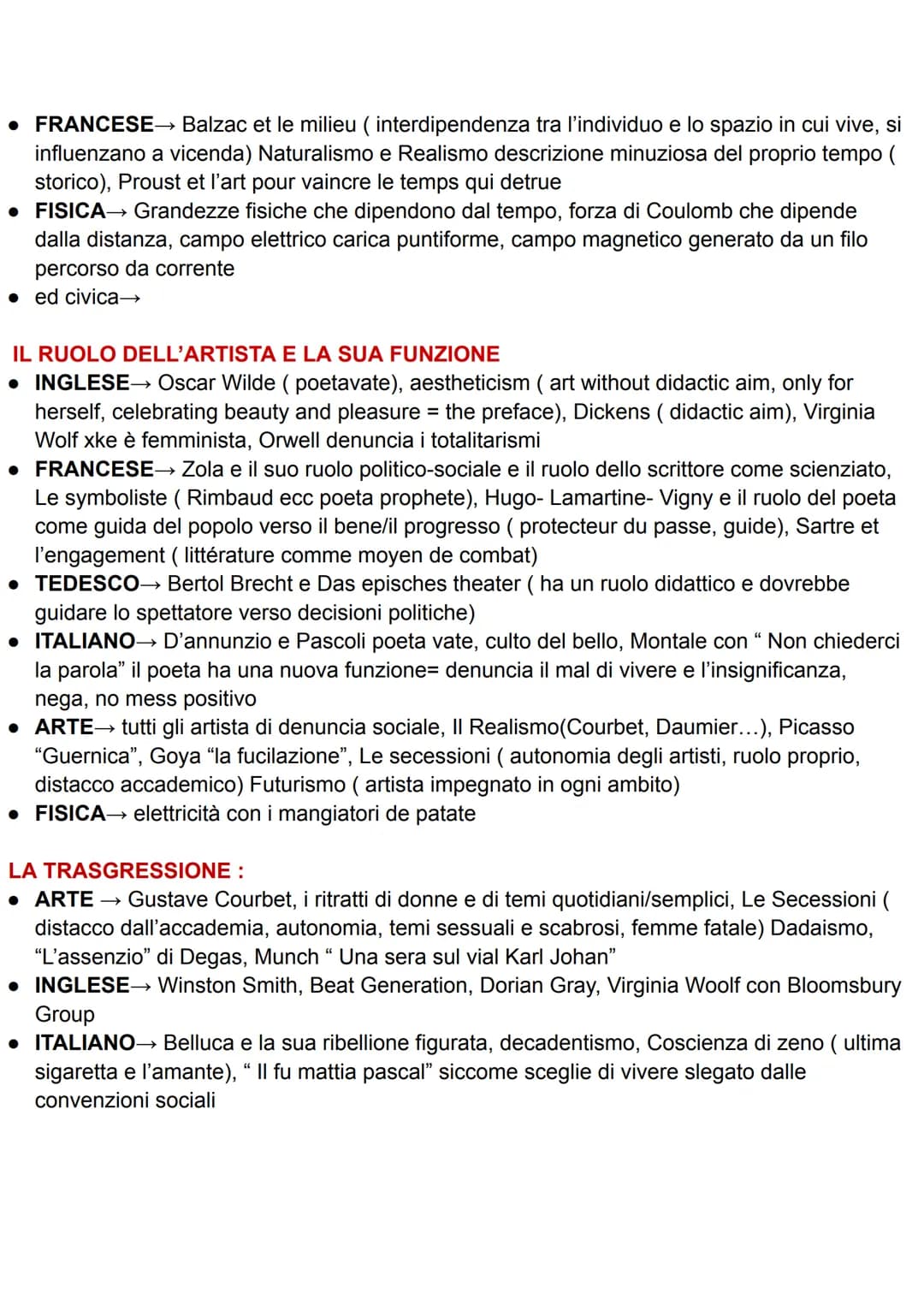 NUCLEI TEMATICI - COLLEGAMENTI INTERDISCIPLINARI
NATURA, UOMO E CIVILTÀ
• ITALIANO→ Leopardi, pessimismo storico e cosmico; "L'infinito", e 