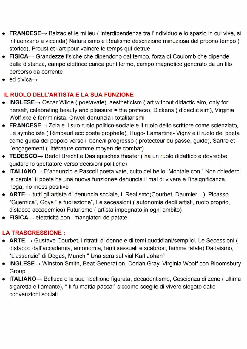 NUCLEI TEMATICI - COLLEGAMENTI INTERDISCIPLINARI
NATURA, UOMO E CIVILTÀ
• ITALIANO→ Leopardi, pessimismo storico e cosmico; "L'infinito", e 