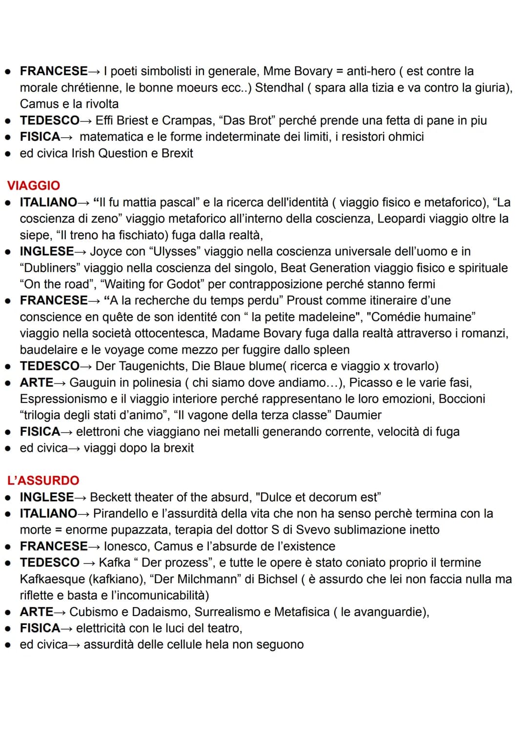 NUCLEI TEMATICI - COLLEGAMENTI INTERDISCIPLINARI
NATURA, UOMO E CIVILTÀ
• ITALIANO→ Leopardi, pessimismo storico e cosmico; "L'infinito", e 