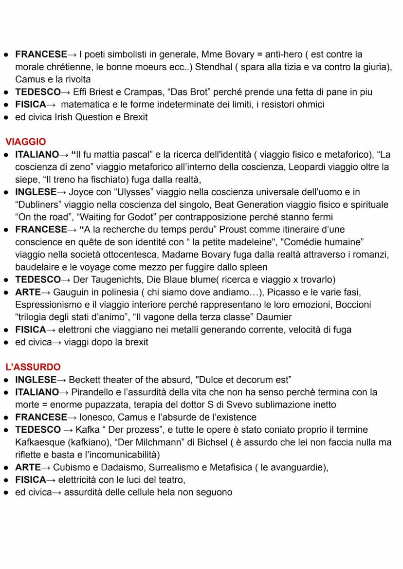NUCLEI TEMATICI - COLLEGAMENTI INTERDISCIPLINARI
NATURA, UOMO E CIVILTÀ
• ITALIANO→ Leopardi, pessimismo storico e cosmico; "L'infinito", e 