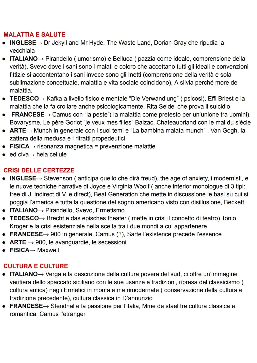 NUCLEI TEMATICI - COLLEGAMENTI INTERDISCIPLINARI
NATURA, UOMO E CIVILTÀ
• ITALIANO→ Leopardi, pessimismo storico e cosmico; "L'infinito", e 