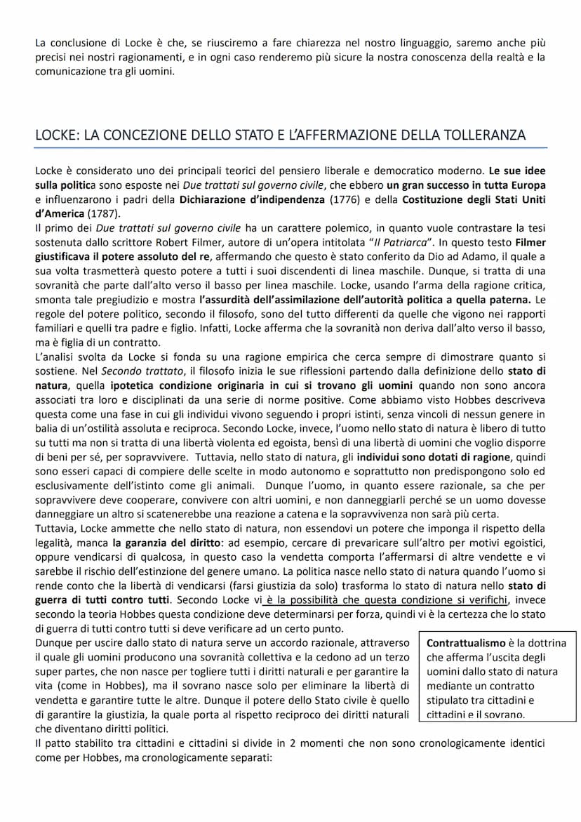 L'EMPIRISMO INGLESE
A partire dalla seconda metà del Seicento si sviluppa, in Inghilterra, una diversa tradizione di pensiero,
secondo cui l