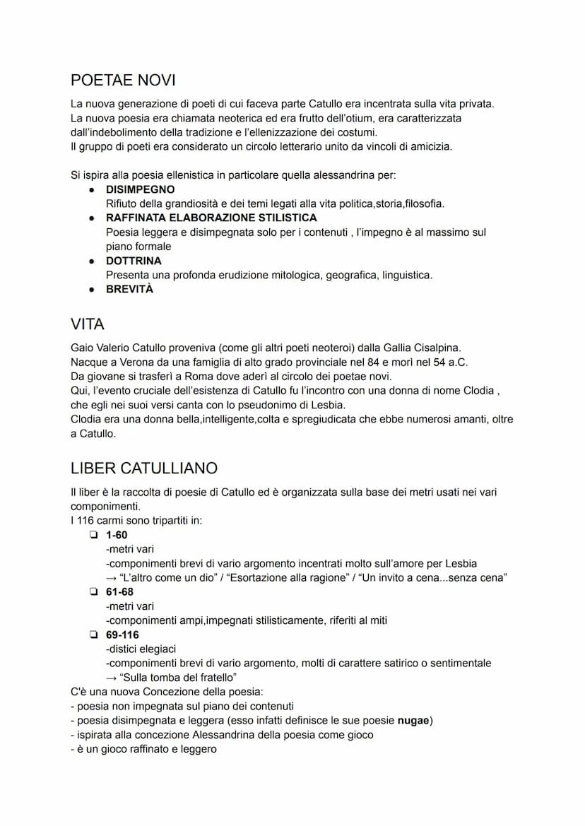 POESIA LIRICA
→ LIRICA PROPRIAMENTE DETTA
Era la poesia cantata con l'accompagnamento di strumenti a corda.
Si divideva in
> MONODICA
CATULL