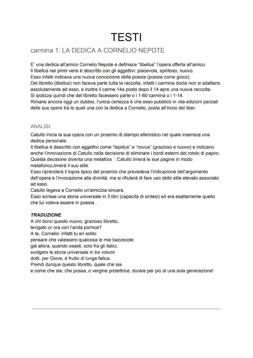 POESIA LIRICA
→ LIRICA PROPRIAMENTE DETTA
Era la poesia cantata con l'accompagnamento di strumenti a corda.
Si divideva in
> MONODICA
CATULL