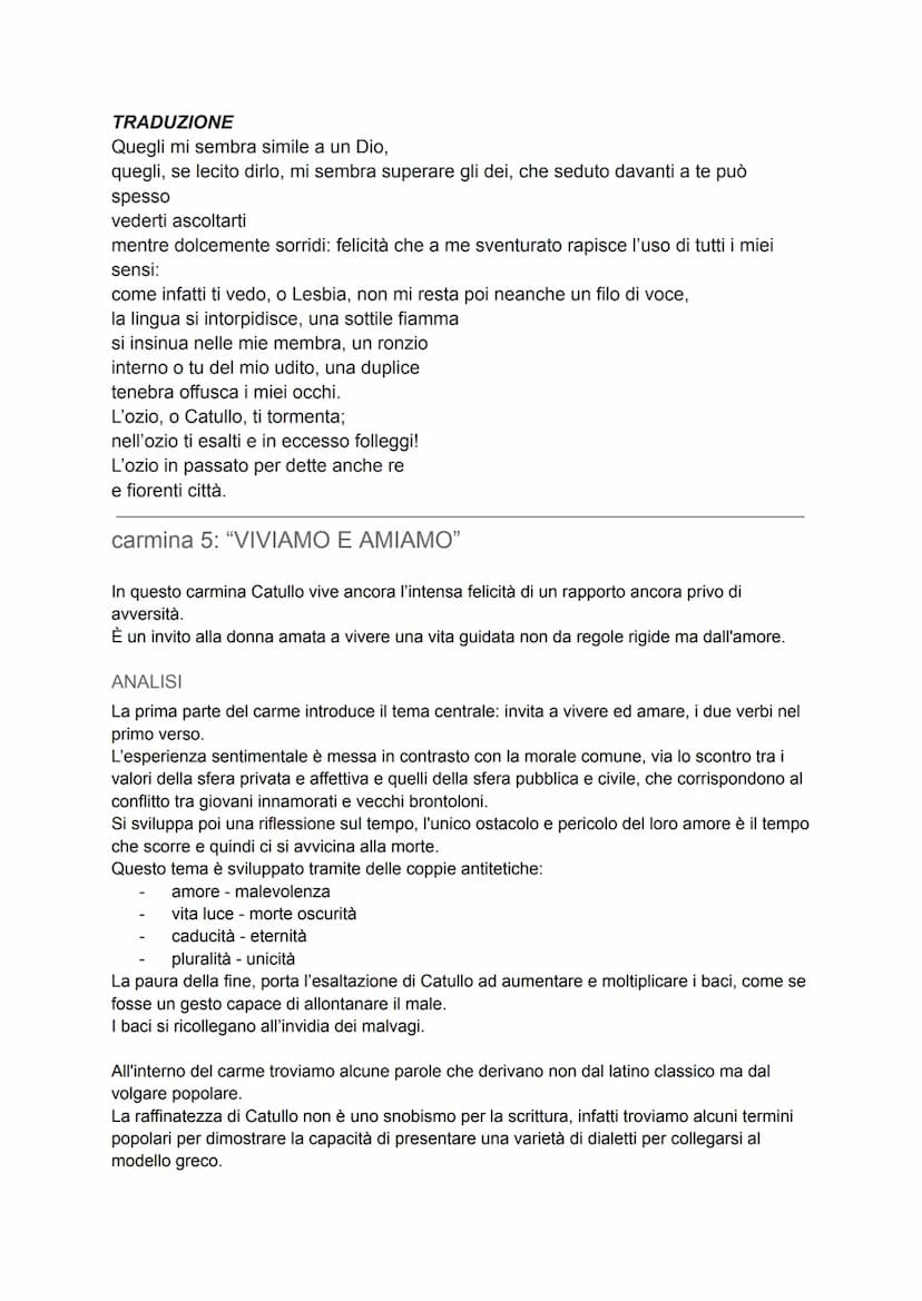 POESIA LIRICA
→ LIRICA PROPRIAMENTE DETTA
Era la poesia cantata con l'accompagnamento di strumenti a corda.
Si divideva in
> MONODICA
CATULL