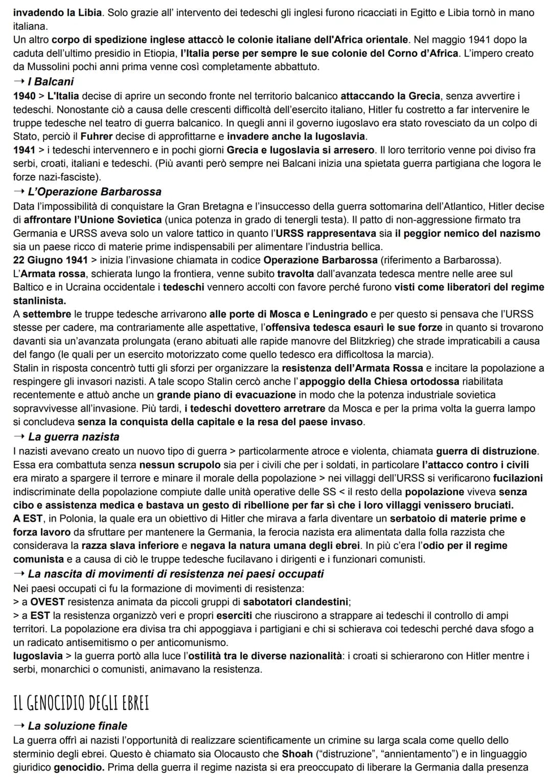 LA SECONDA GUERRA MONDIALE
LO SCOPPIO DELLA GUERRA
→ Gli accordi della Germania
Hitler e Mussolini nel maggio 1939 strinsero il Patto d'Acci