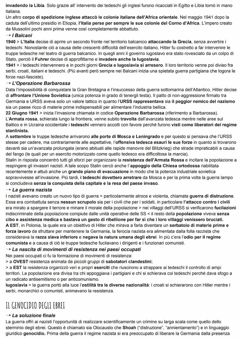 LA SECONDA GUERRA MONDIALE
LO SCOPPIO DELLA GUERRA
→ Gli accordi della Germania
Hitler e Mussolini nel maggio 1939 strinsero il Patto d'Acci