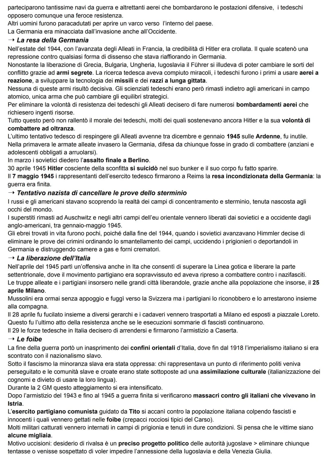 LA SECONDA GUERRA MONDIALE
LO SCOPPIO DELLA GUERRA
→ Gli accordi della Germania
Hitler e Mussolini nel maggio 1939 strinsero il Patto d'Acci