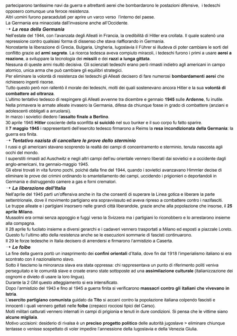 LA SECONDA GUERRA MONDIALE
LO SCOPPIO DELLA GUERRA
→ Gli accordi della Germania
Hitler e Mussolini nel maggio 1939 strinsero il Patto d'Acci