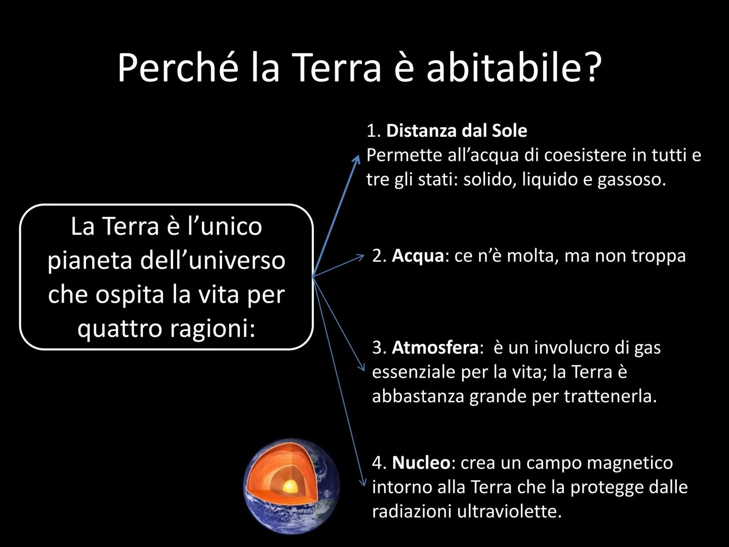 Pianeta Terra
Età: 4,6 miliardi
di anni
Età del suolo
terrestre: 500
milioni di anni Sole
fascia di asteroidi
Venere
Mercurio
Luna
K
Terra
M