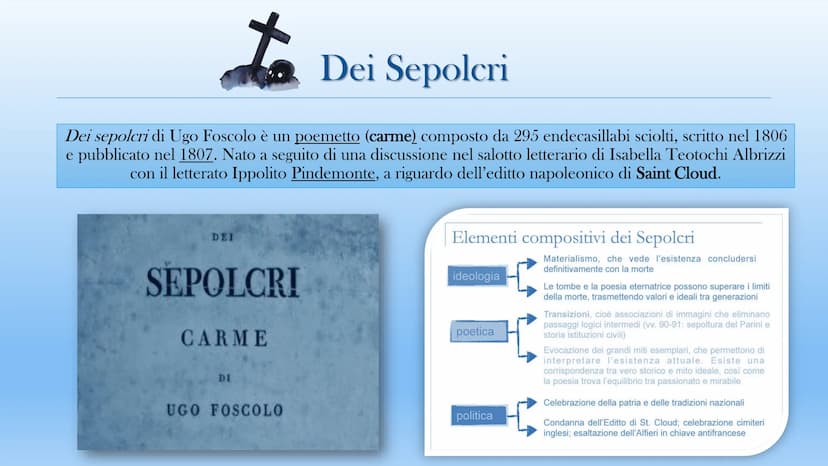 Ugo Foscolo
A cura di Alessia Camponeschi, Giulia Fusco e Marika Dodi 1778:
nasce a
Zacinto (Zante),
un'isola greca
dello Ionio
governata da