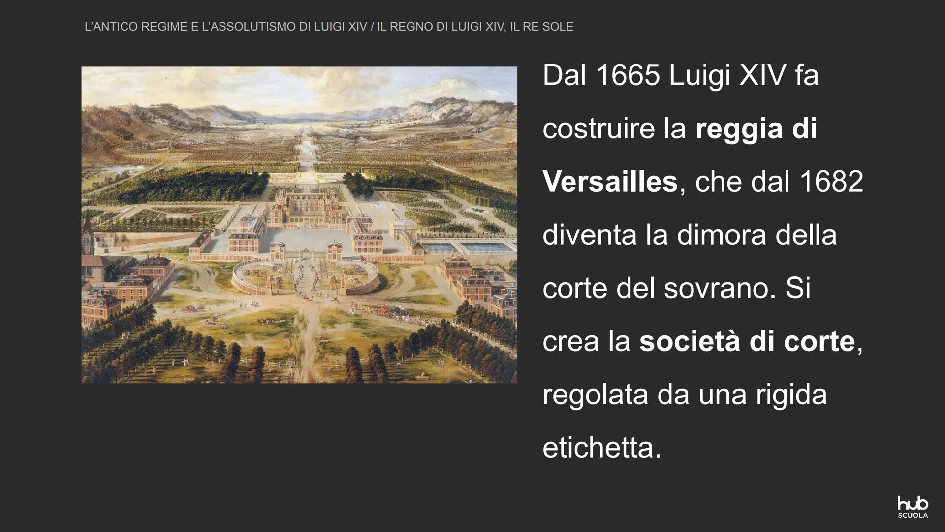 L'ANTICO REGIME E L'ASSOLUTISMO DI LUIGI XIV

IL REGNO DI LUIGI XIV, IL RE SOLE

Nel 1643 il trono di Francia passa
al minorenne Luigi XIV: 