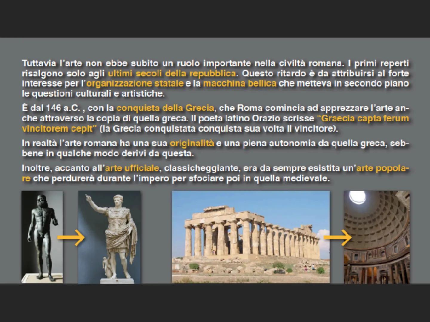 ARTE ROMANA REPUBBLICANA ARTE COME FUNZIONALITÀ E CELEBRAZIONE DEL POTERE

La storia di Roma è il racconto di una
incredibile ascesa politic