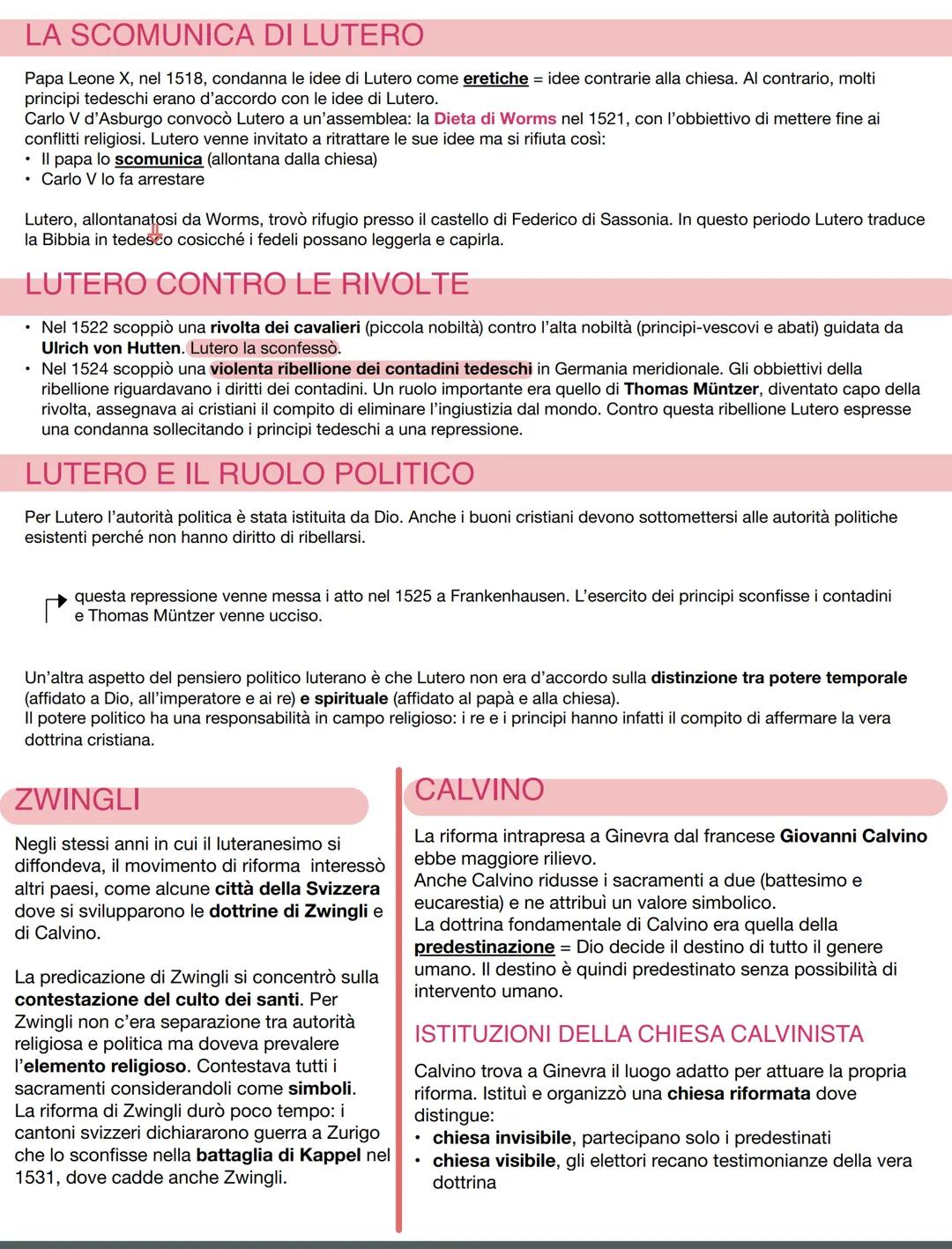 LA RIFORMA PROTESTANTE
La riforma protestante ha inizio i primi anni del '500 (Nord Europa-Nord America)
Nel 1517 Martin Lutero era contrari