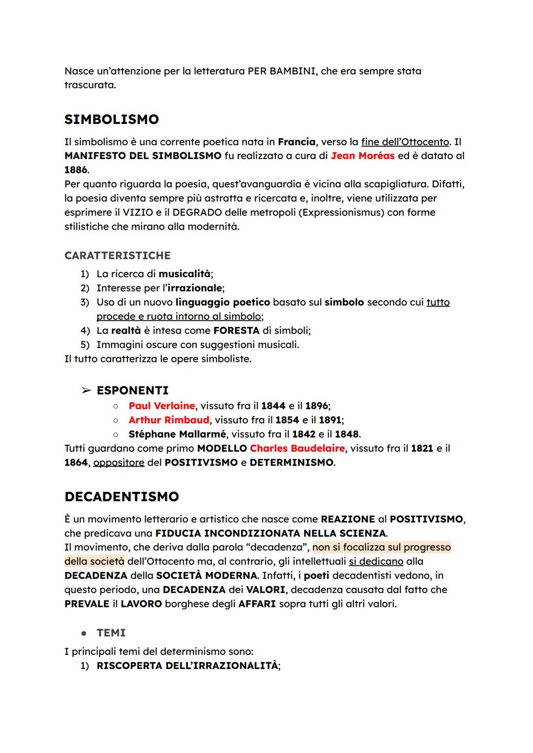 LE AVANGUARDIE DEL SECONDO
OTTOCENTO
Le Avanguardie nascono, sia in ambito letterario che artistico, verso la seconda
metà dell'Ottocento. Q