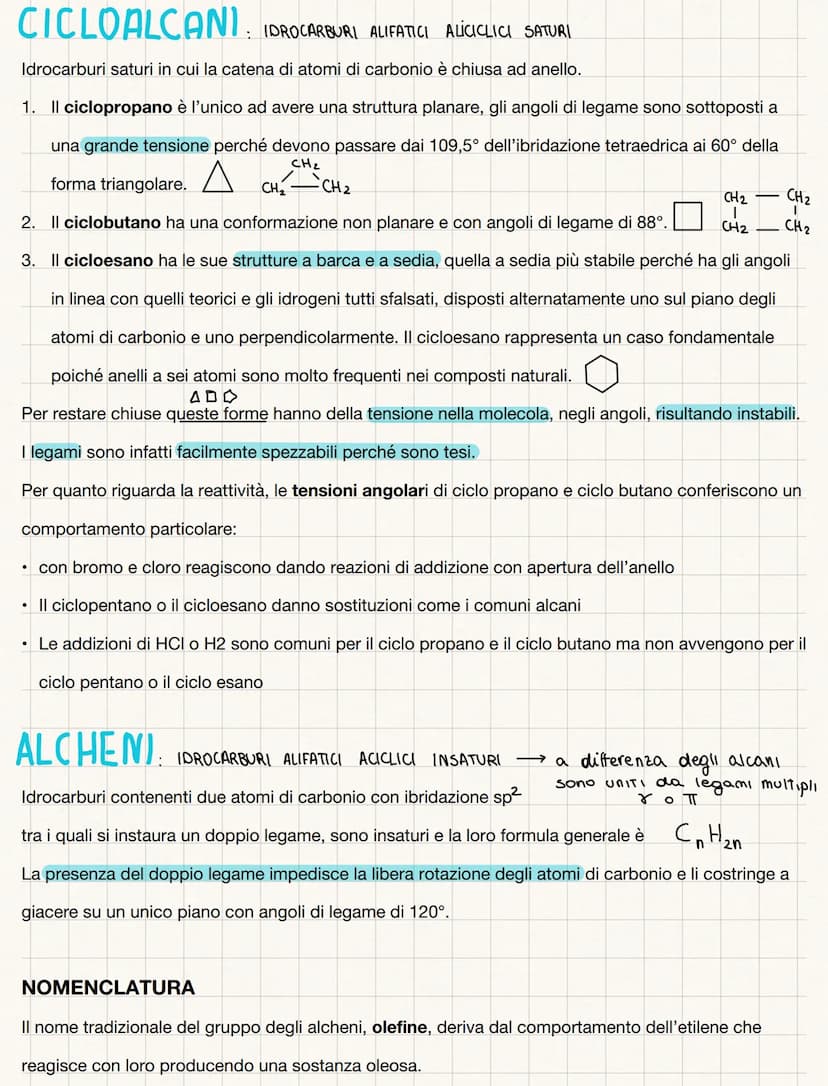 
<p>Gli idrocarburi sono composti organici formati da catene di atomi di carbonio ai quali sono legati solo atomi di idrogeno. Si distinguon
