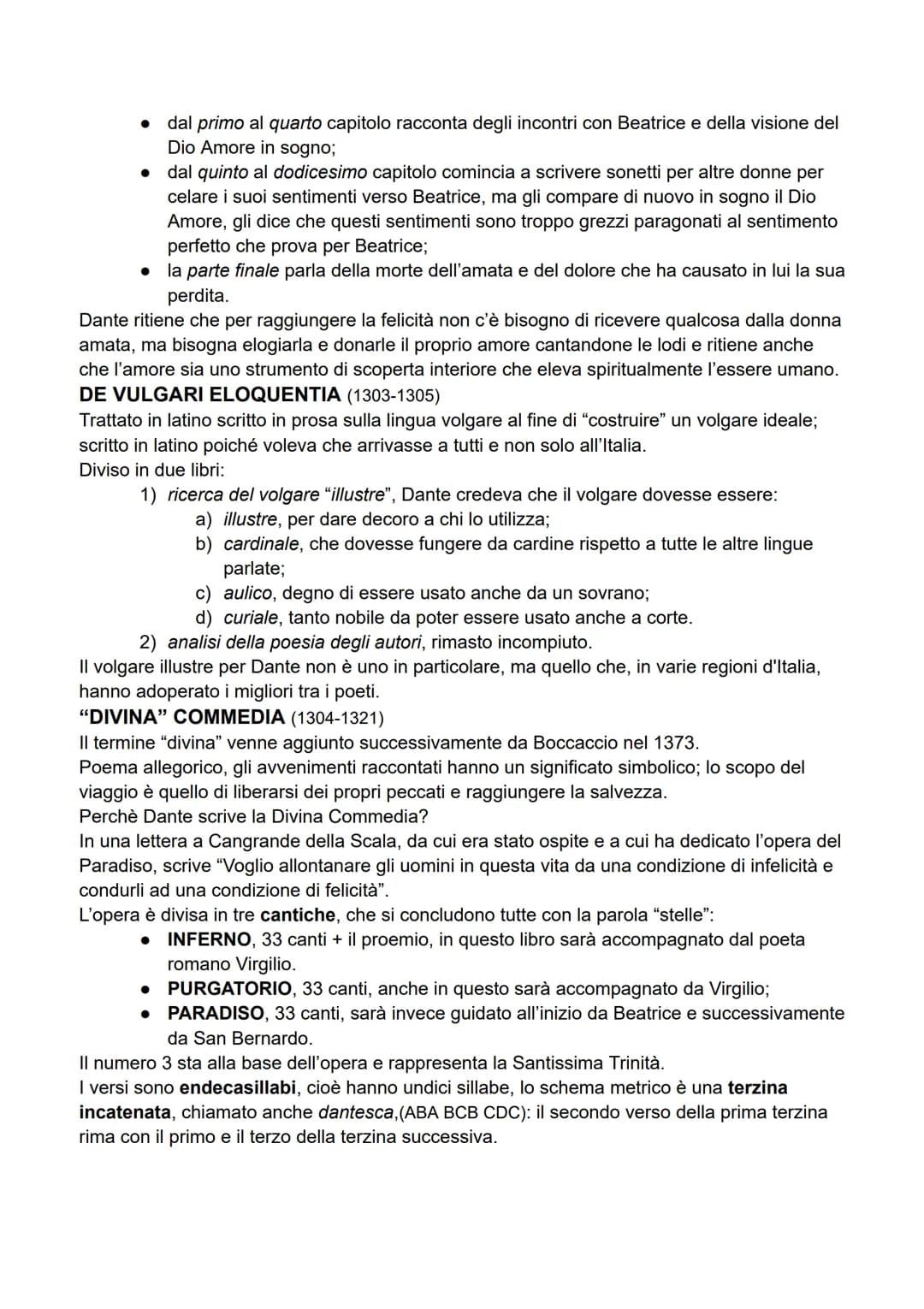 DANTE ALIGHIERI (1265-1321)
Considerato padre della lingua italiana; sappiamo di lui e della sua vita grazie ai documenti
dell'epoca e al su