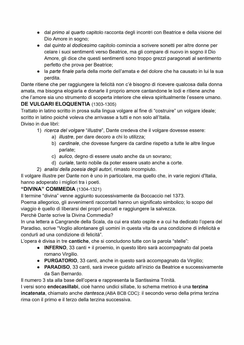 DANTE ALIGHIERI (1265-1321)
Considerato padre della lingua italiana; sappiamo di lui e della sua vita grazie ai documenti
dell'epoca e al su