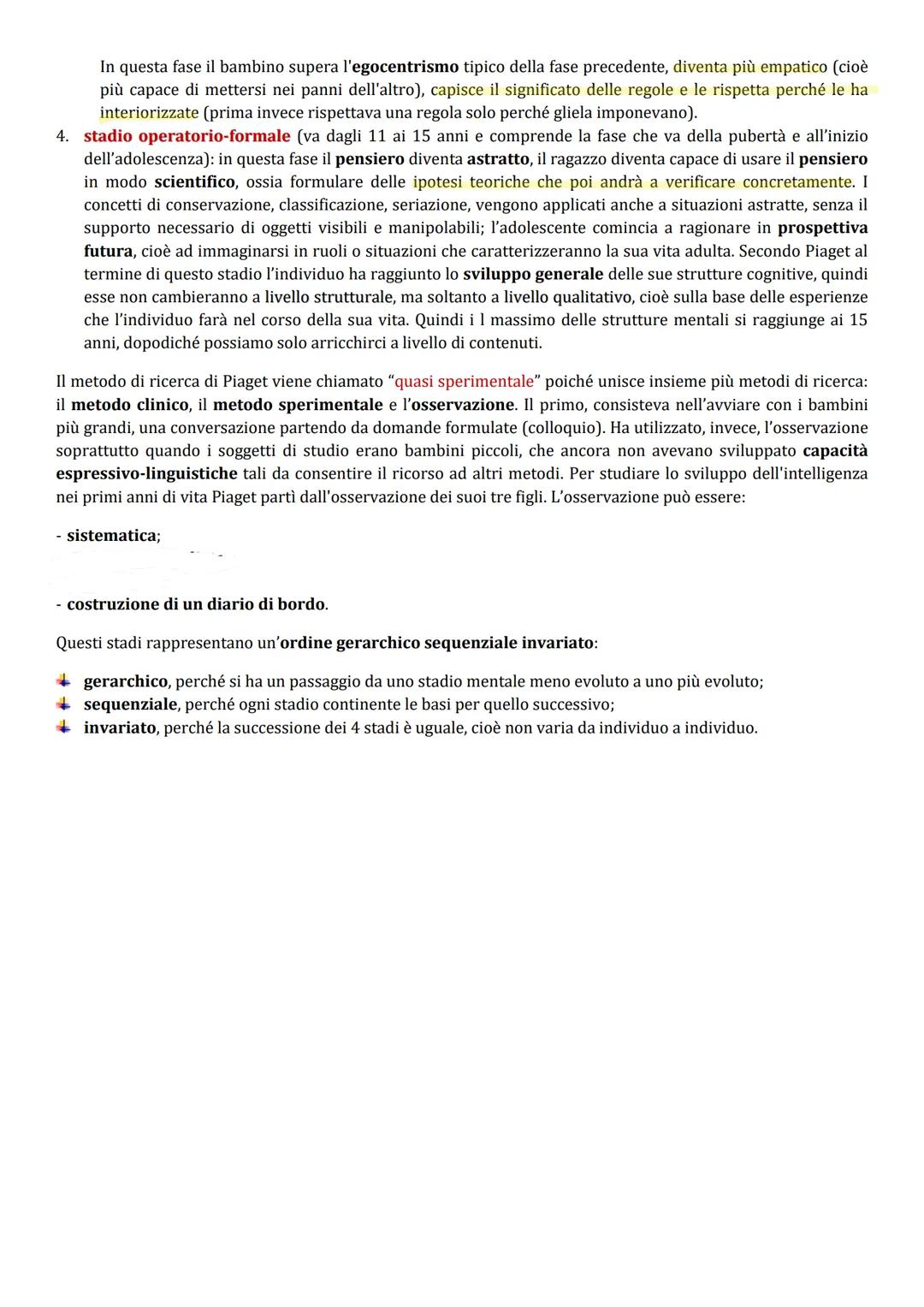 Piaget
Piaget è lo studioso più importante che si è occupato di sviluppo cognitivo, in particolare come gli individui si
sviluppano a livell