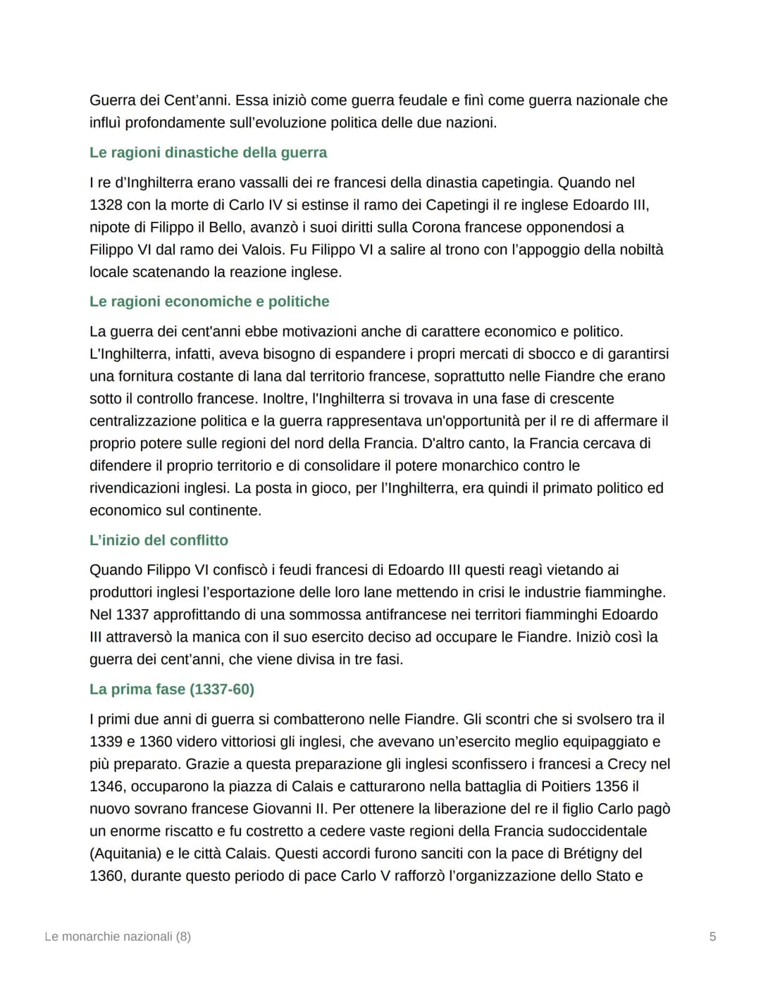 Le monarchie nazionali (8)
8.1 Continuità e fratture fra Stato e monarchie nazionali
Il Quattrocento fu il secolo del rafforzamento delle gr