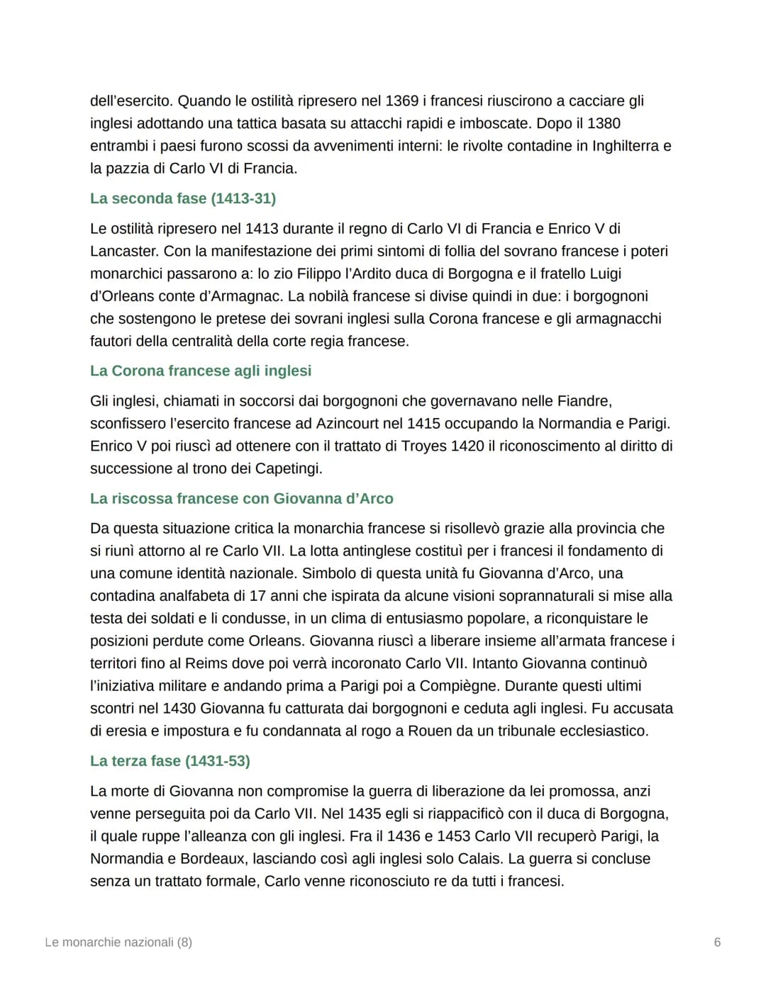 Le monarchie nazionali (8)
8.1 Continuità e fratture fra Stato e monarchie nazionali
Il Quattrocento fu il secolo del rafforzamento delle gr
