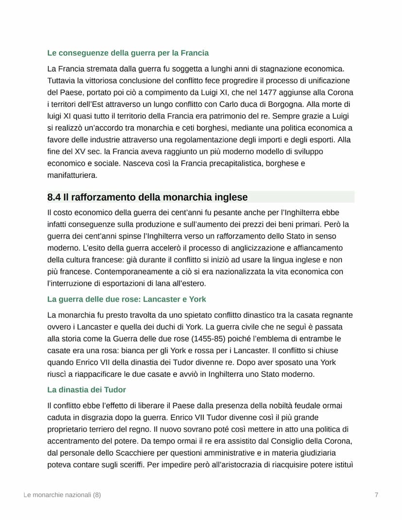 Le monarchie nazionali (8)
8.1 Continuità e fratture fra Stato e monarchie nazionali
Il Quattrocento fu il secolo del rafforzamento delle gr