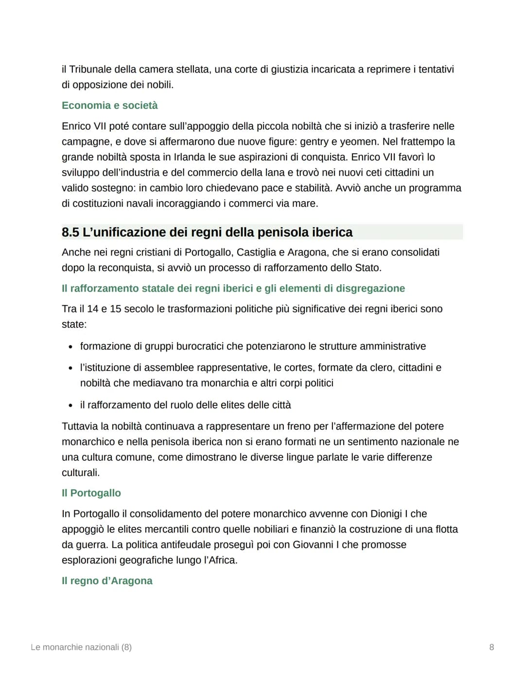 Le monarchie nazionali (8)
8.1 Continuità e fratture fra Stato e monarchie nazionali
Il Quattrocento fu il secolo del rafforzamento delle gr
