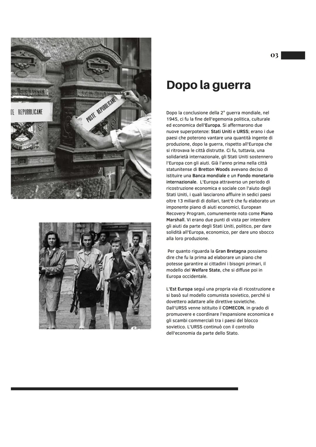 NUMERO 01
GUERRA FREDDA
MAY
CLARA CORNACCHIA
BERLINER-NOT-PROGRAMA
MARSHALL-PLAN-HILFE INDICE DEI
Contenuti
03
04
07
08
09
La ricostruzione 
