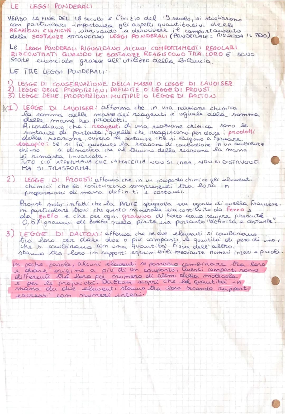 Leggi di Lavoisier, Proust e Dalton: Spiegazione Facile e Esercizi