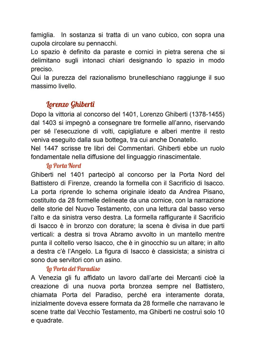 # PRIMO RINASCIMENTO

Il termine Rinascimento viene utilizzato per la prima volta da
Giorgio Vasari nella metà del XVI secolo, per sottoline