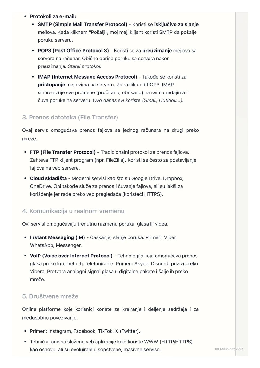 # Servisi na Internetu

Uvod u servise na Internetu

Internet je globalna mreža računara, ali ono što ga čini korisnim su servisi koji
rade 