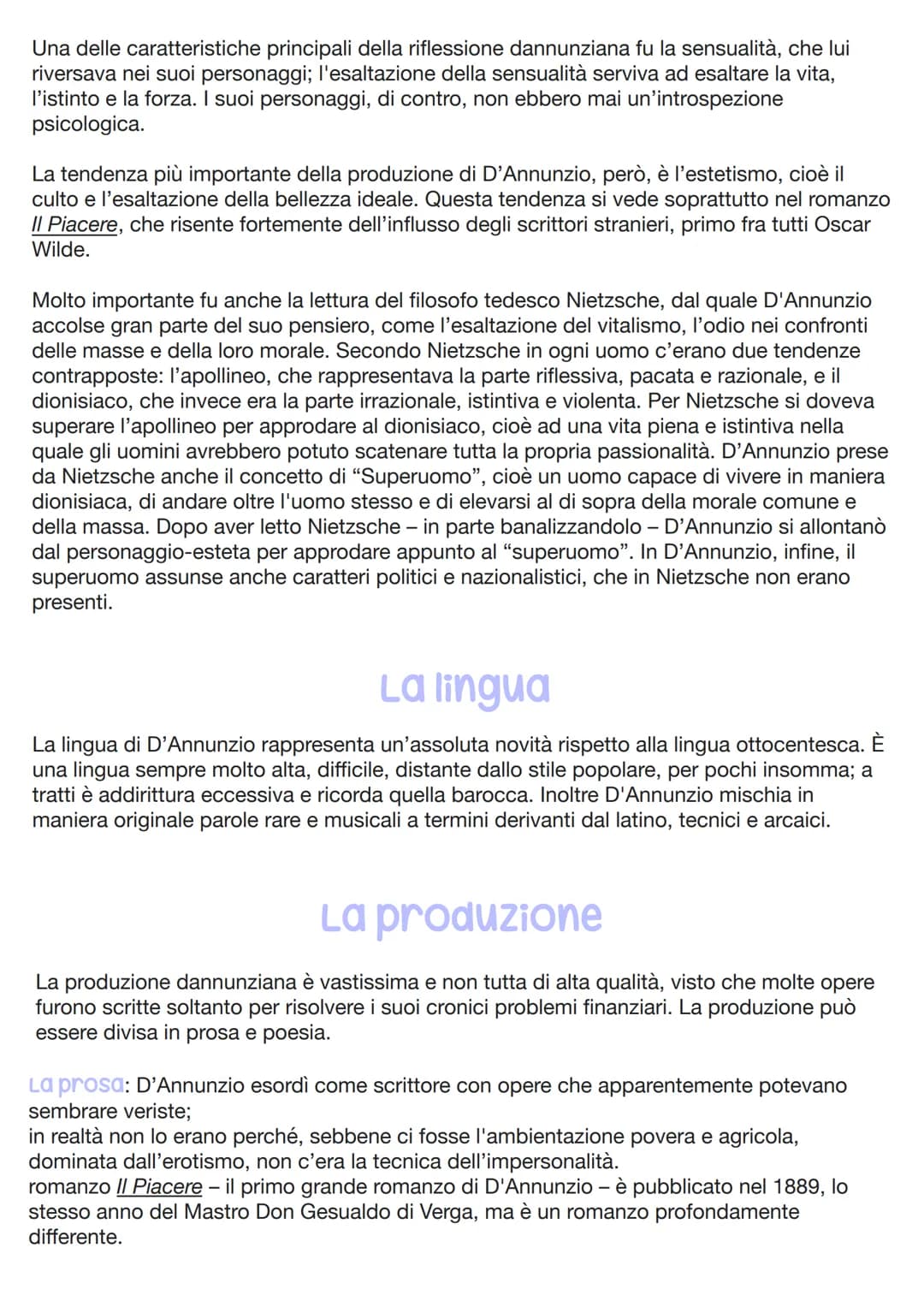 S
GABRIELE
D'ANNUNZIO
Gabriele D'Annunzio ha incarnato il prototipo
dell'uomo decadente: colto, raffinato, amante del
lusso sfrenato, dell'a
