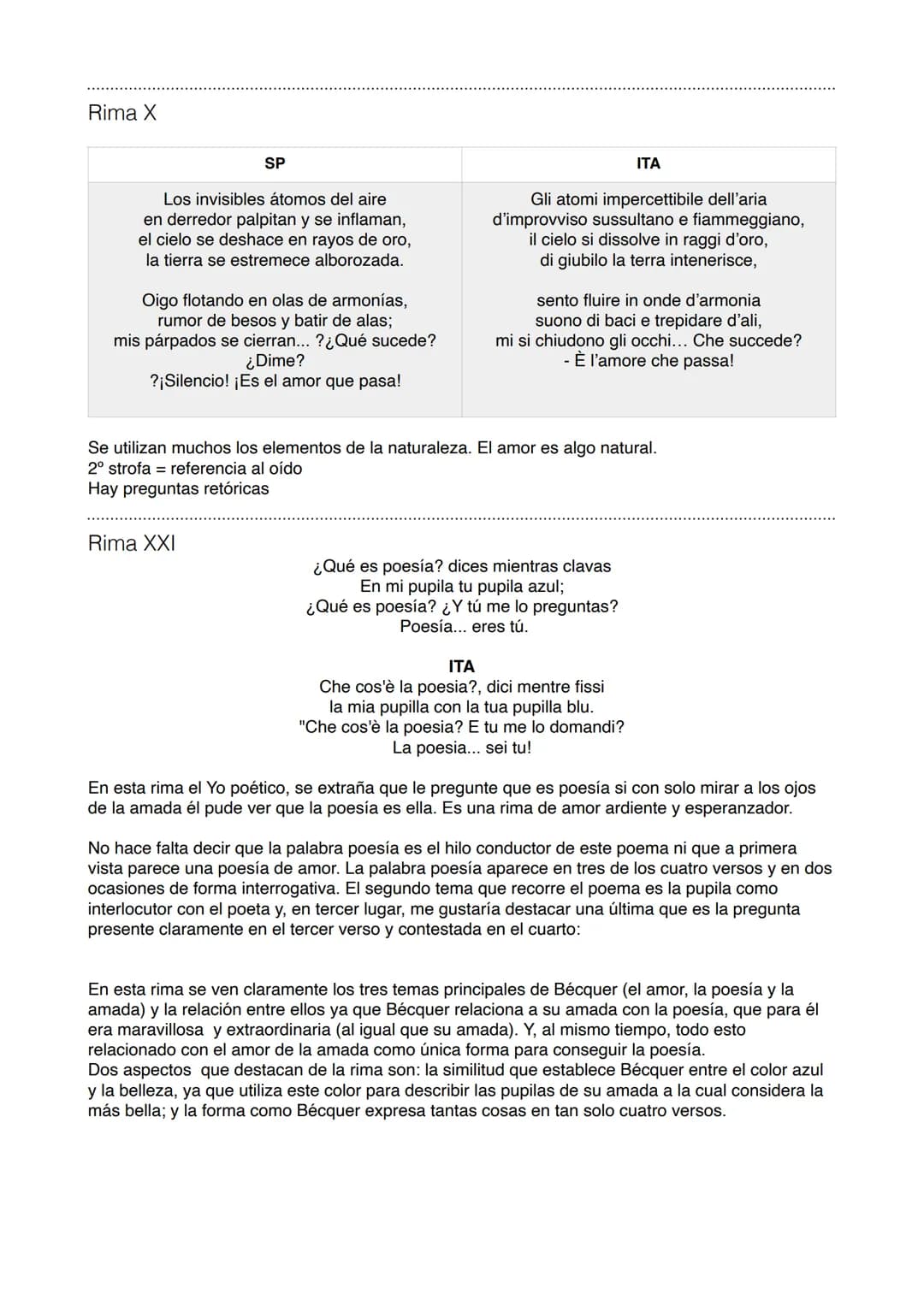 Gustavo Adolfo Bécquer
EXPLICACIÓN
° Bécquer recupera la lirica tradicional porque hay rimas asonantes que son mas difíciles que la
rima con